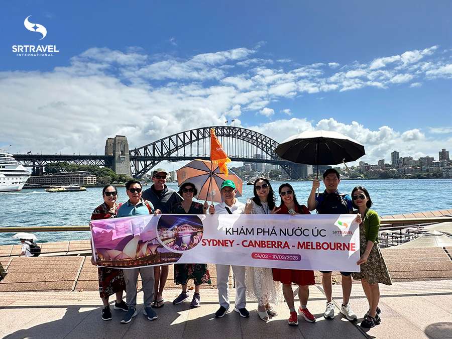 Hình ảnh du khách tour du lịch Úc do công ty Srtravel tổ chức